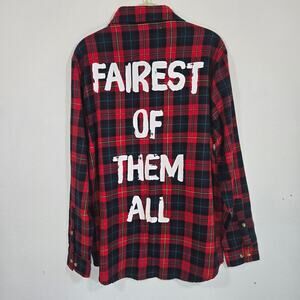 Disney Cakeworthy Snow White Flannel Shirt. Size Medium.